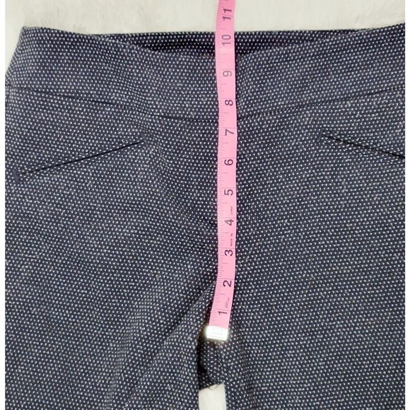 Ann Taylor Signature Dot Print Cropped Dress Pants Womens Size 0 Navy White - Picture 6 of 8
